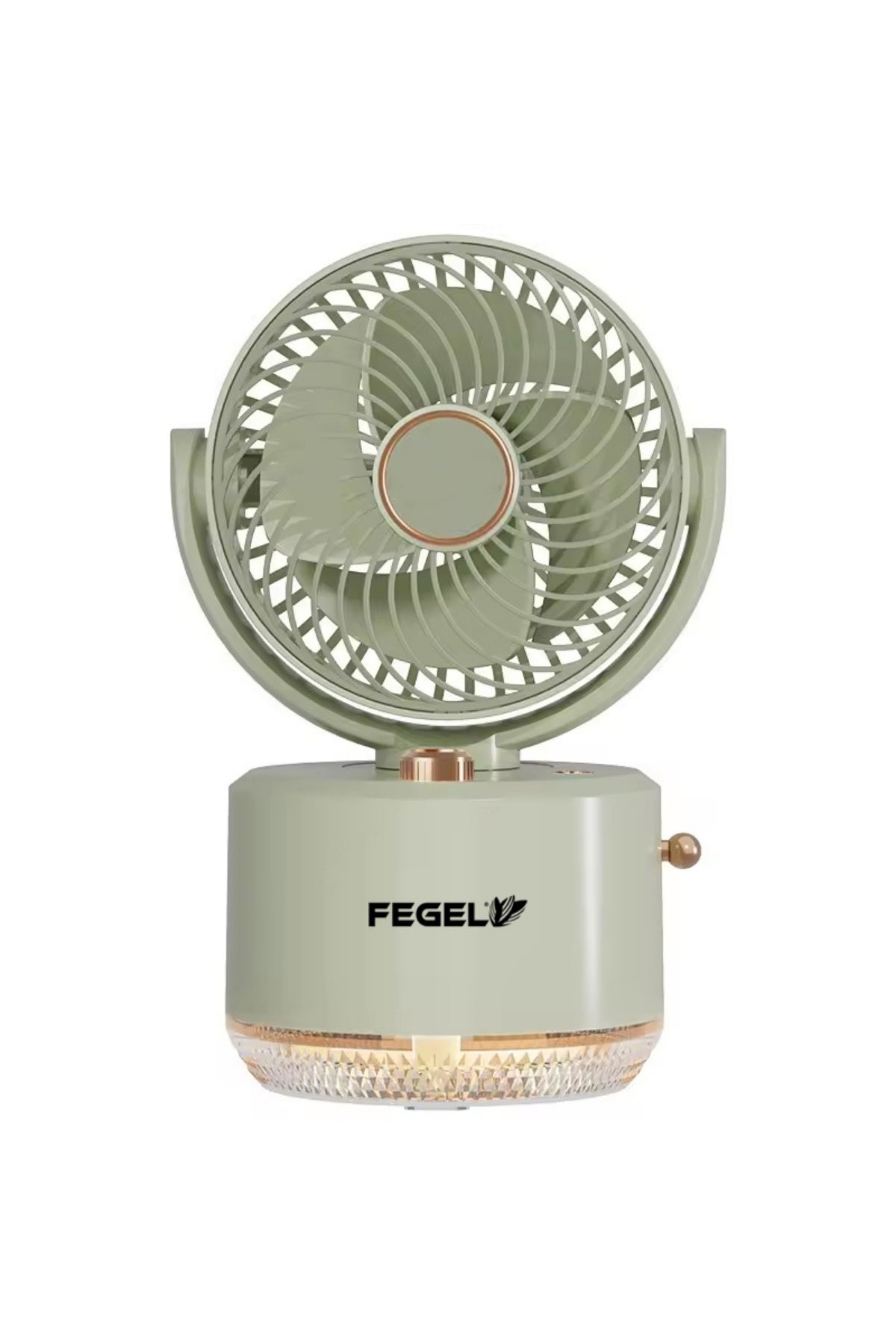 Fegel FG-03 Buharlı Nemlendirmeli Masaüstü Şarjlı Fan - Yeşil 4
