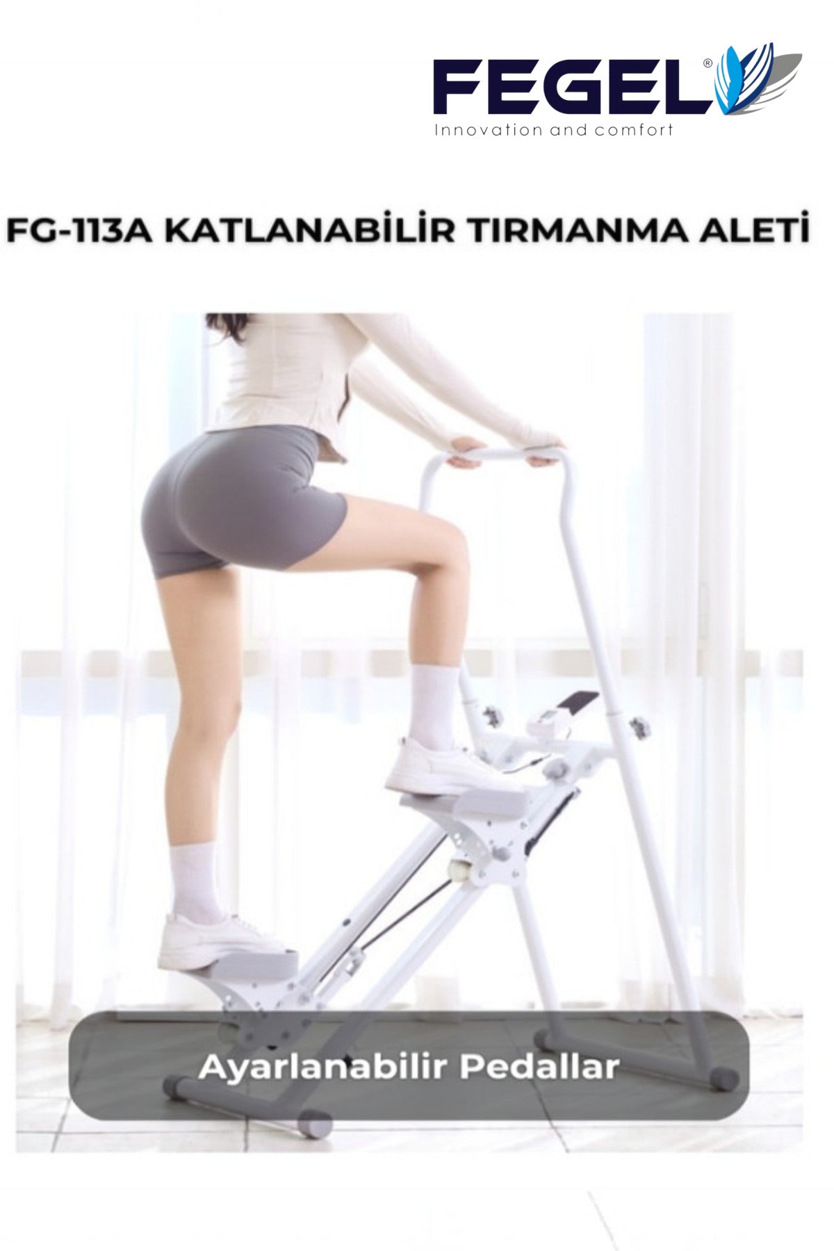 Fegel FG-113A Katlanabilir Egzersiz Aleti - Beyaz 4