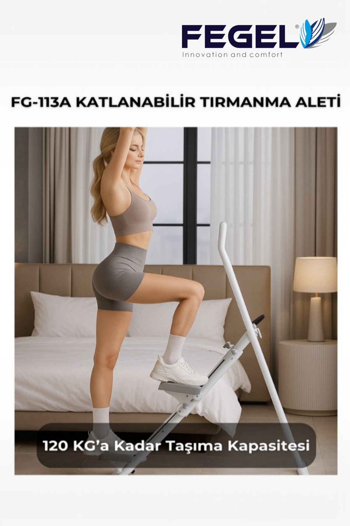 Fegel FG-113A Katlanabilir Egzersiz Aleti - Beyaz 5