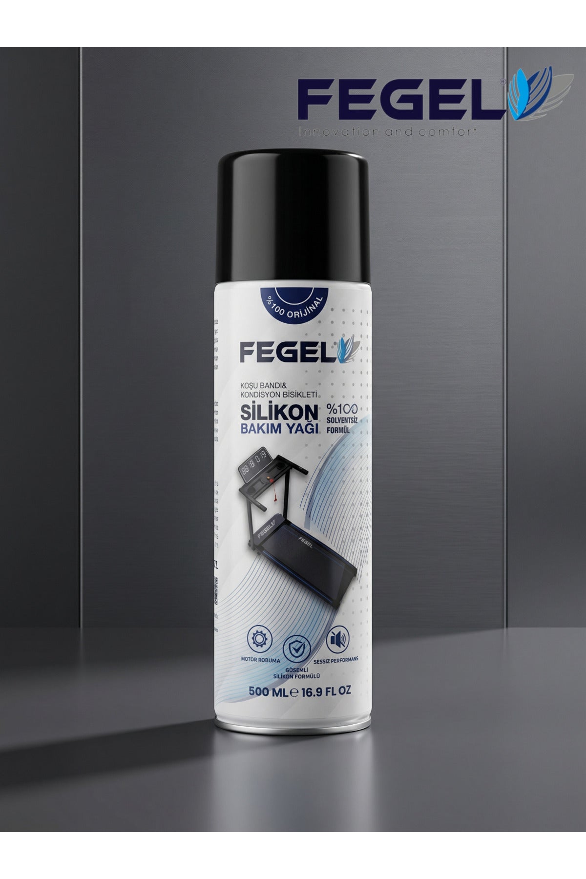 %100 Solventsiz Koşu Bandı Silikon Spreyi (500 ml)