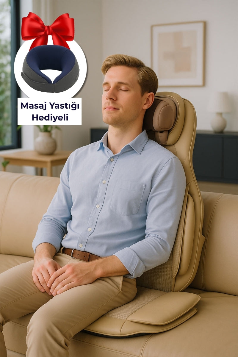 Portable Massage Chair – Neck, Back, Waist and Hip Massage, Heating, Vibration / FG-C43