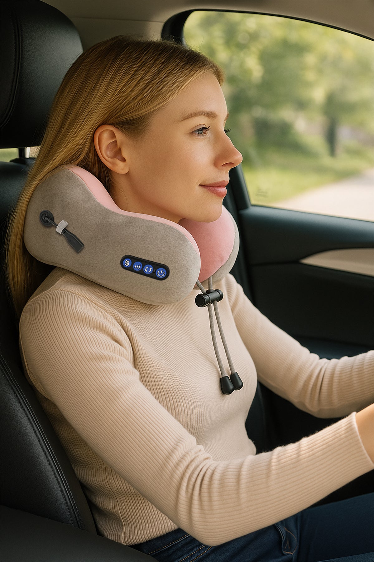 Seyahat Tipi Masajlı Boyun Yastığı / FG-01