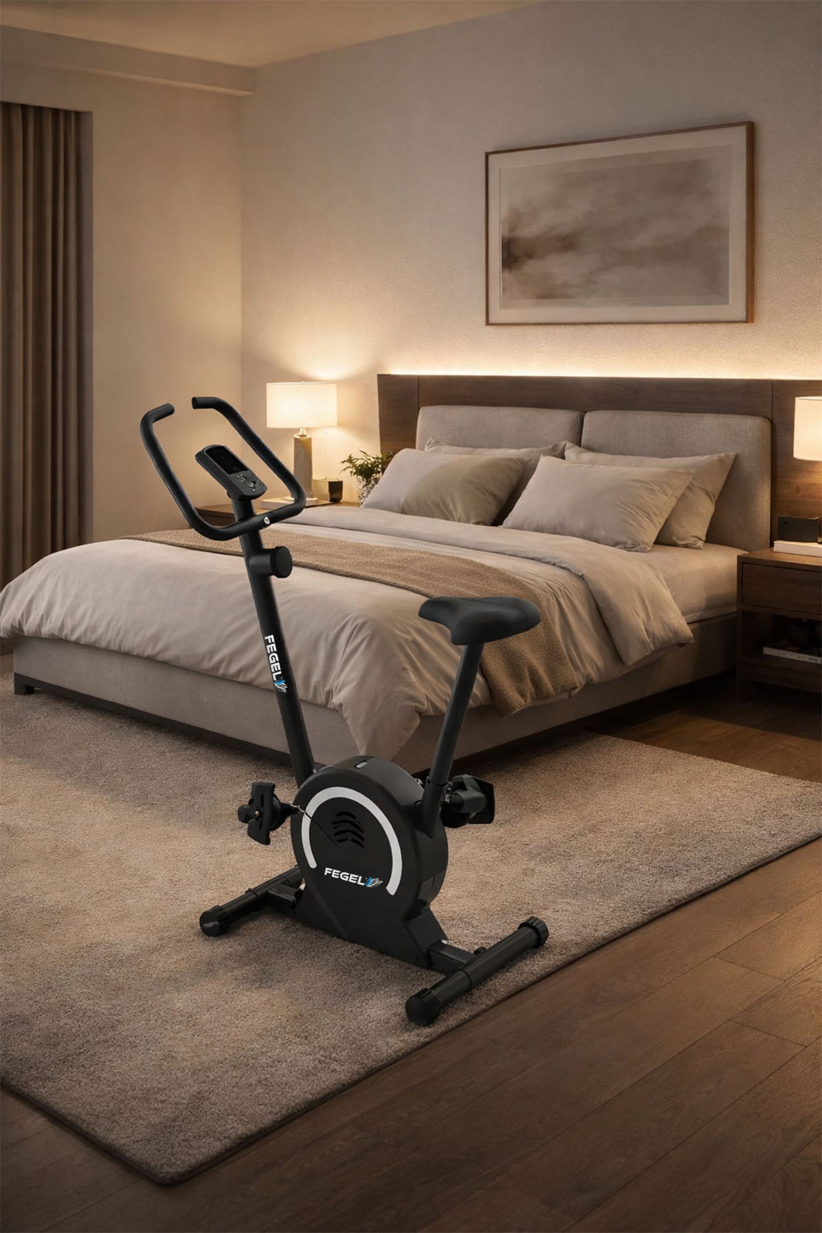 Kondisyon Bisikleti | Ev Tipi Spor Bisikleti, LCD Ekran, Nabız Ölçer, Direnç Ayarlı / FG-100