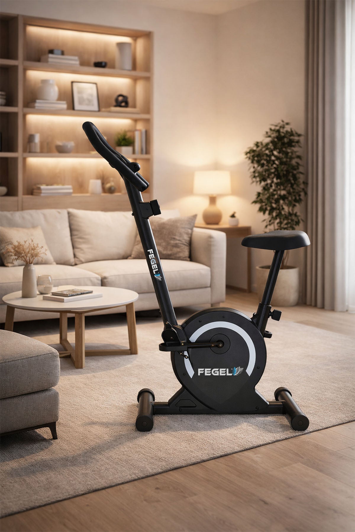 Kondisyon Bisikleti | Ev Tipi Spor Bisikleti, LCD Ekran, Nabız Ölçer, Direnç Ayarlı / FG-100