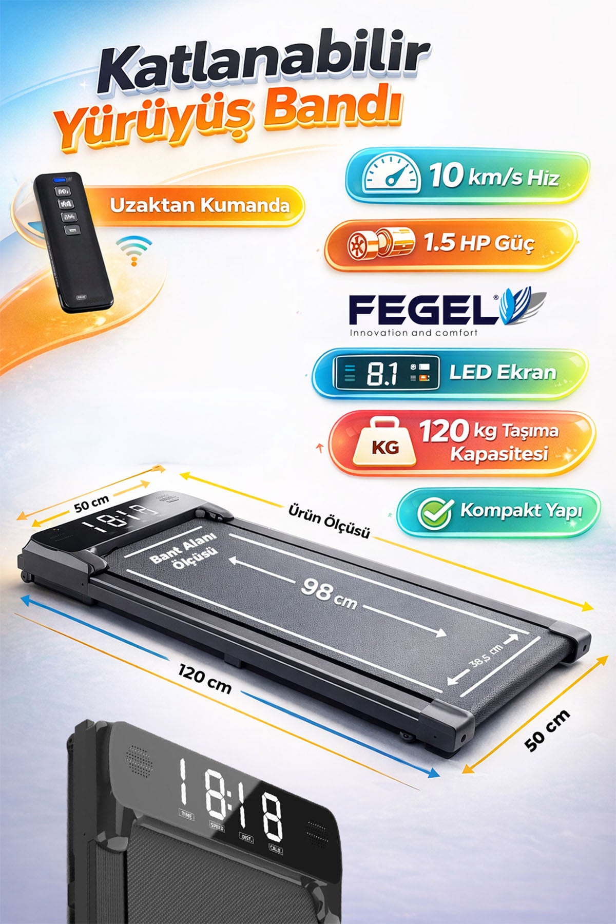 Ev Tipi Yürüyüş ve Koşu Bandı / FG-11