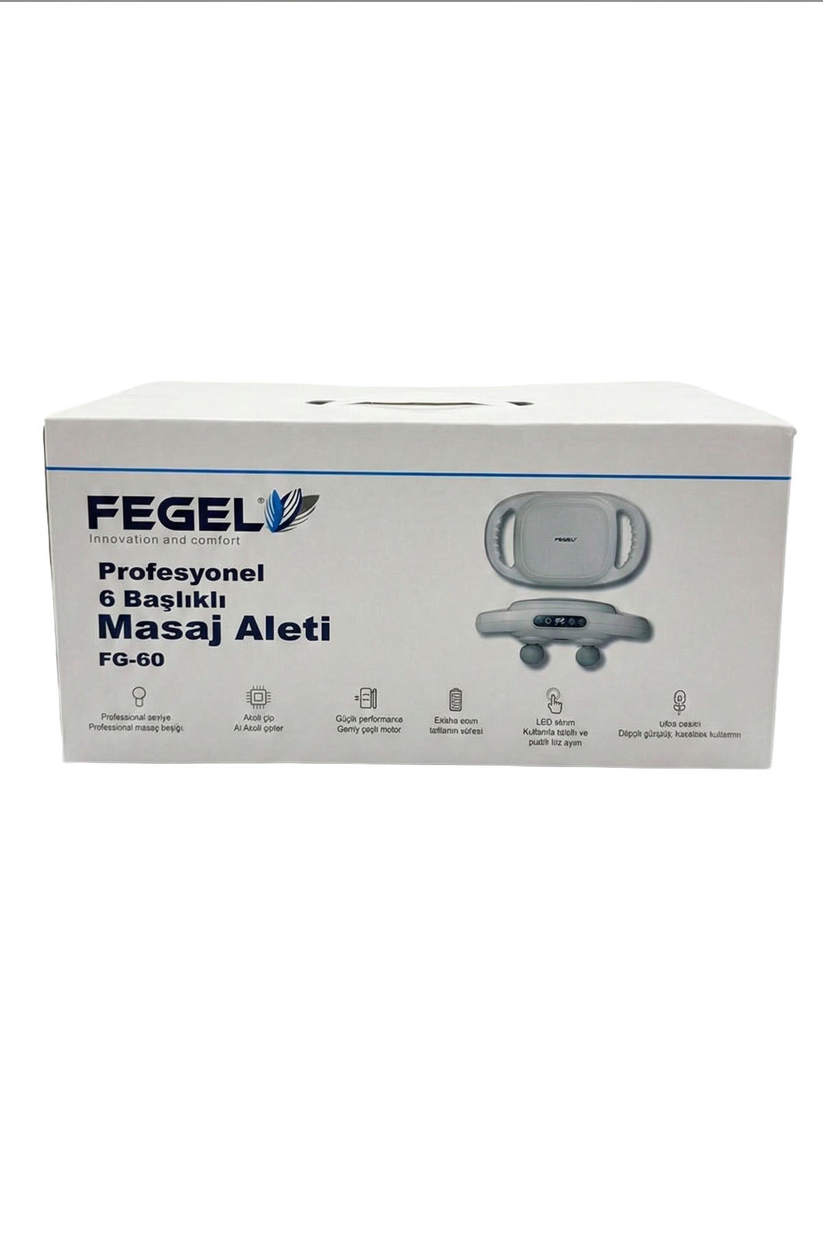 Pulse Zen 6 Başlıklı Şarjlı Masaj Tabancası - Derin Kas Gevşetme & Rahatlama / FG-60