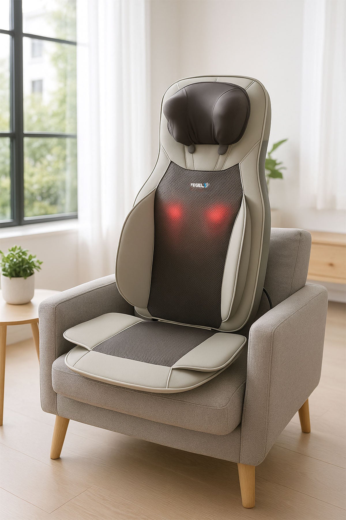 Taşınabilir Masaj Koltuğu – Boyun, Sırt, Bel ve Kalça Masajı, Isıtma, Titreşim / FG-C43