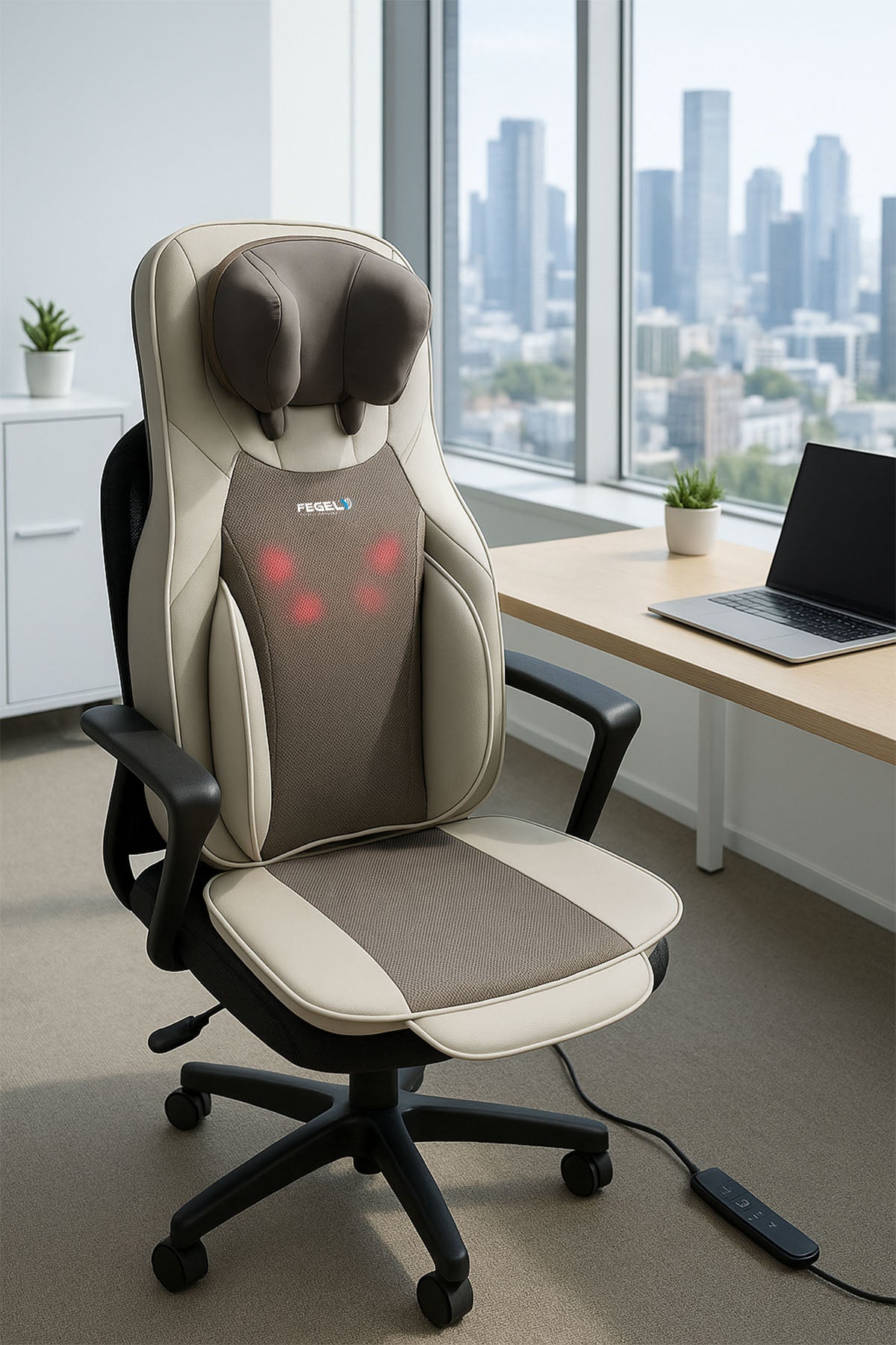 Taşınabilir Masaj Koltuğu – Boyun, Sırt, Bel ve Kalça Masajı, Isıtma, Titreşim / FG-C43