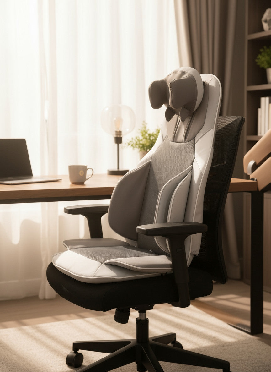 Portable Massage Chair – Neck, Back, Waist and Hip Massage, Heating, Vibration / FG-C43