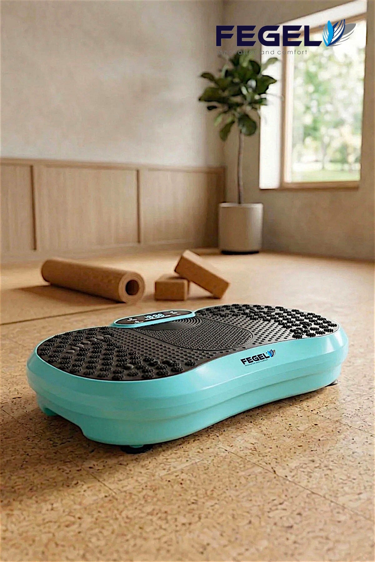 Fegel FG-6500 Titreşimli Fitness Platformu - Turkuaz 5