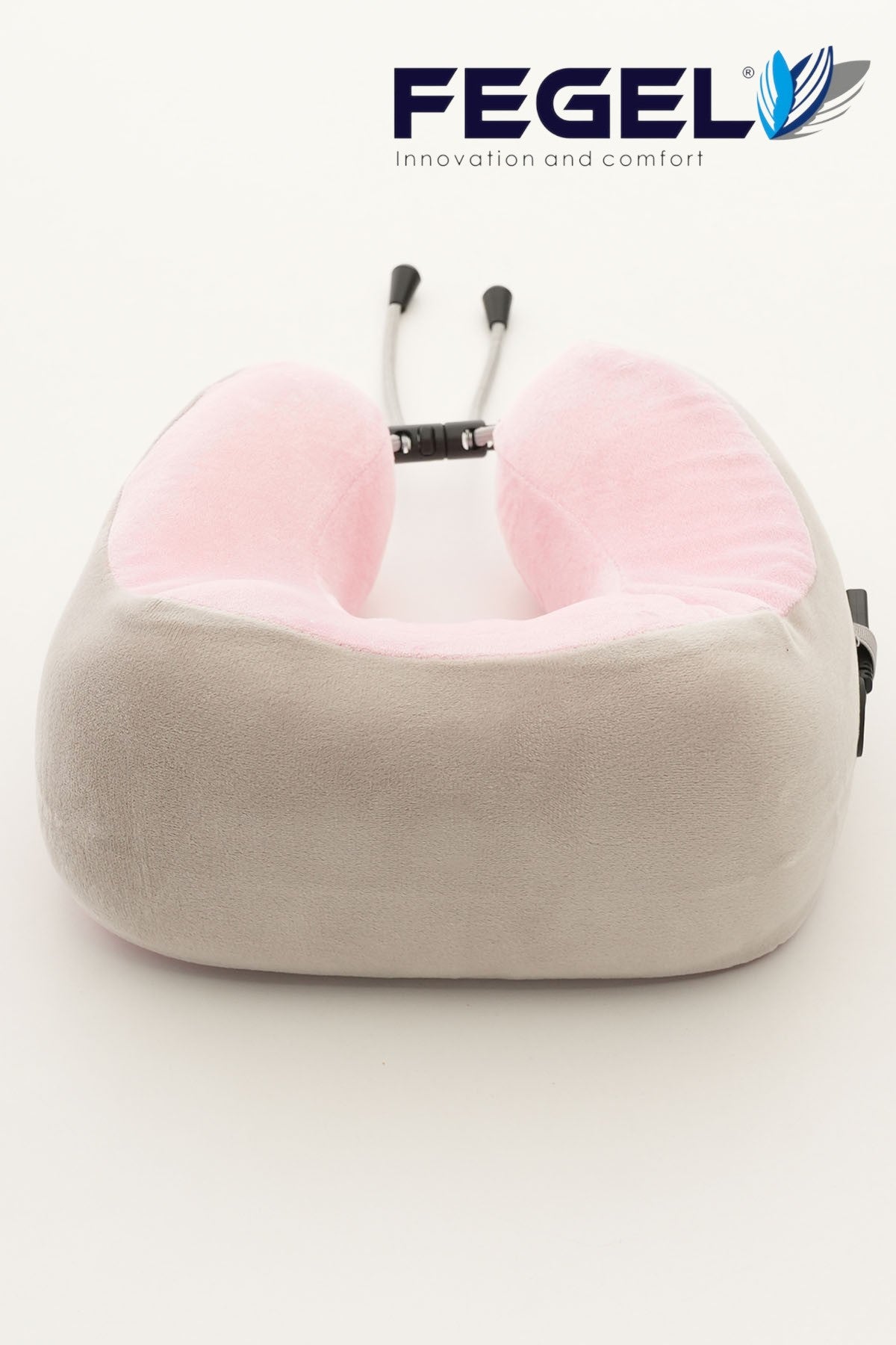 Fegel FG-01 Seyahat Tipi Masajlı Boyun Yastığı - Pembe 3