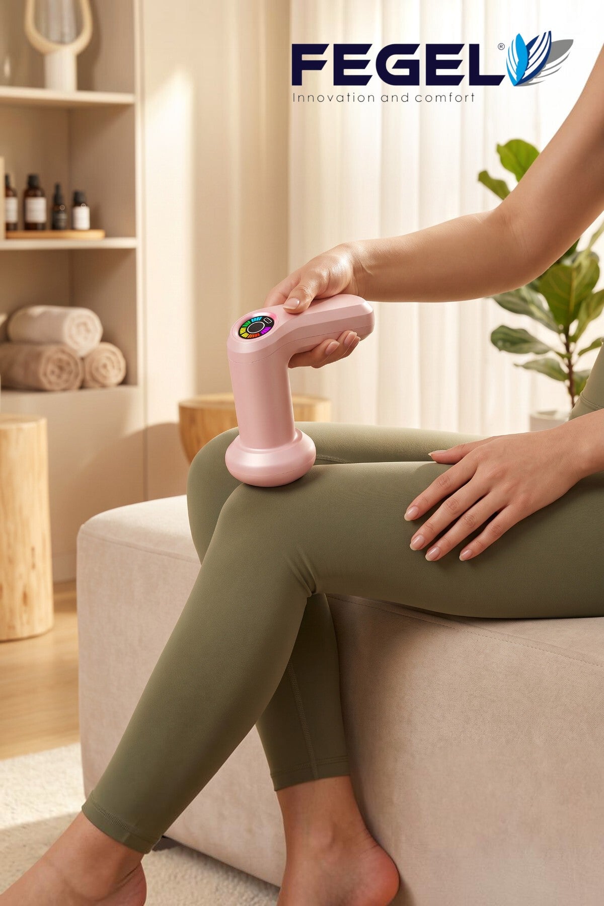 FG-720 Shiatsu 5 Başlıklı Masaj Aleti,6 Hız Kademeli, Yağ Yakımını Destekleyen Tüm Vücut Masaj
